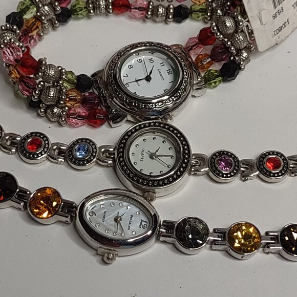 Lot Of 3 Untested Cute Multicolor Watches - Picture 1 of 7
